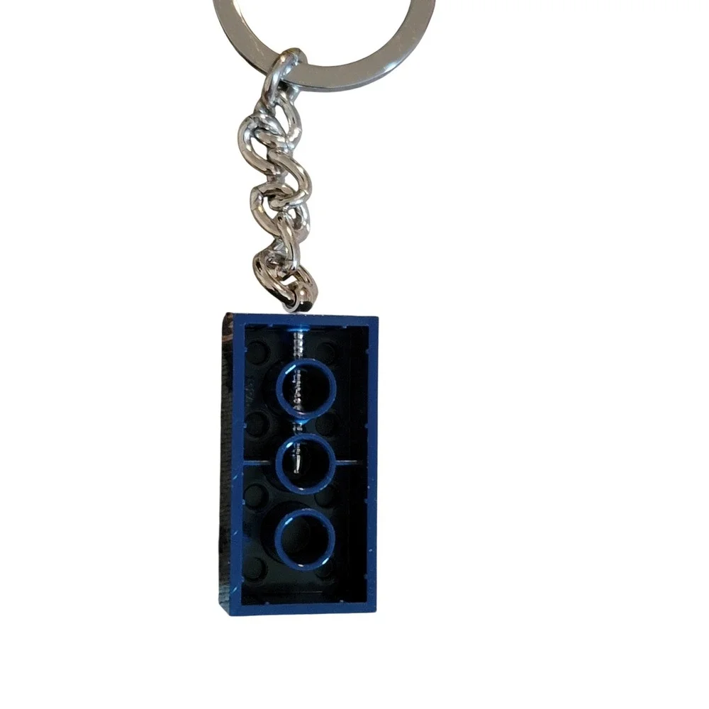 LEGO Blue Brick Keychain Dark Blue‎ New 854237 Classic Accessory